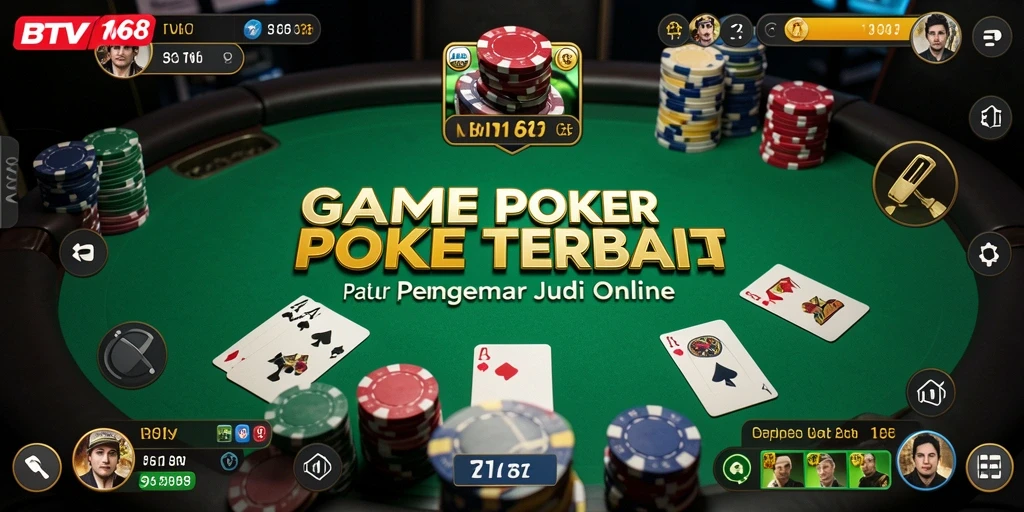 Screenshot BTV168 menampilkan gameplay Poker yang seru dan interaktif.