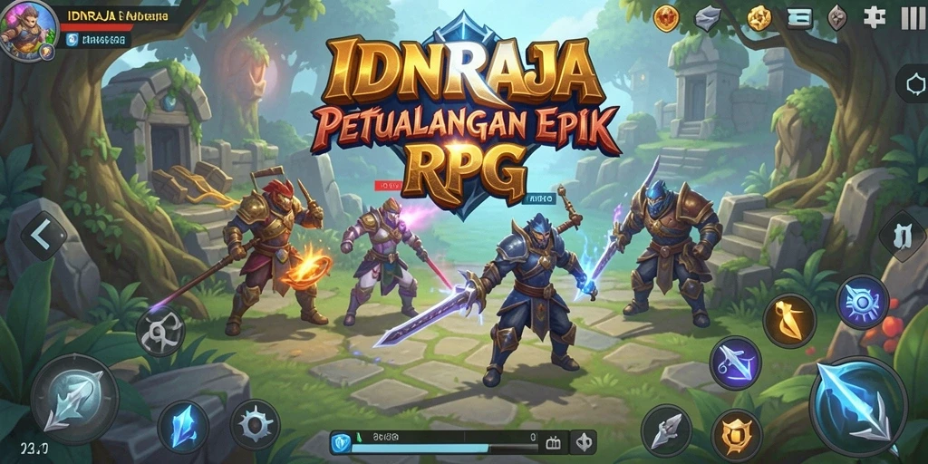 Tangkapan layar utama dari gameplay penuh aksi RPG.
