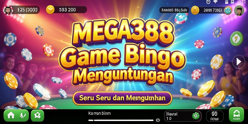 Tampilan permainan Bingo yang seru di MEGA388.