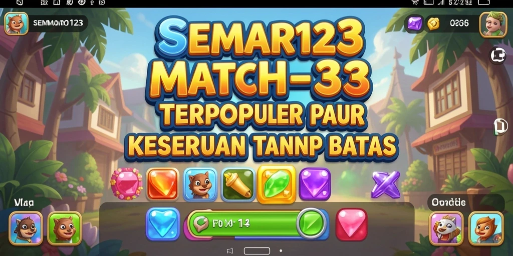 Tampilan gameplay SEMAR123 yang menawan dalam genre Match-3.