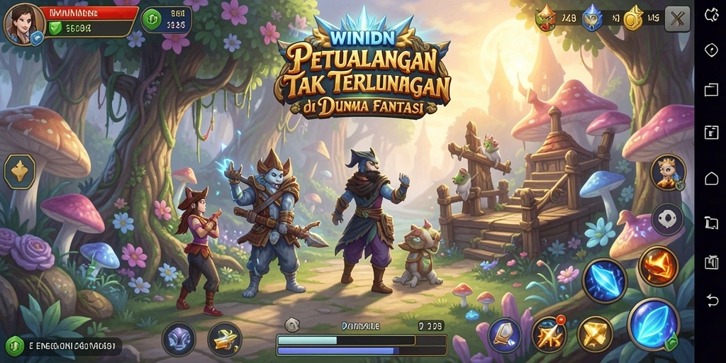Tangkapan layar dari gameplay WINIDN yang mendebarkan dan penuh tantangan.